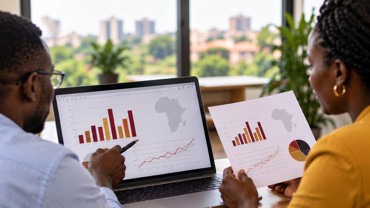 Analysts reviewing data and evidence